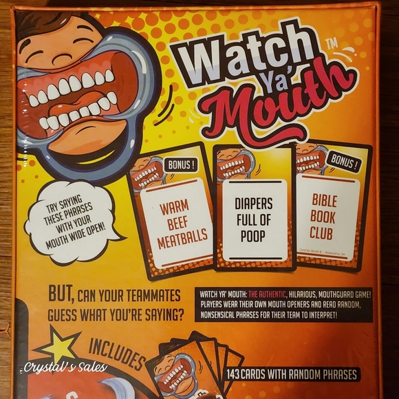 New! Watch Ya' Mouth Authentic Guess What I'm Saying Party Game! -Family Edition - Picture 7 of 9